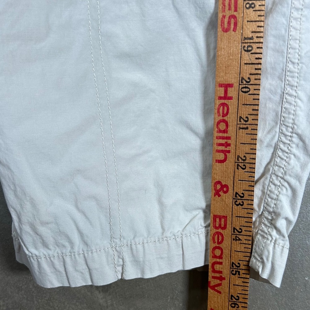 Sonoma Life Style Skimmer Khaki Cargo Pants Beige Womens Size 8 Utility Cropped - Picture 4 of 10